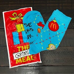 🆕 McDonald's Grinch Meal Socks Adult OS